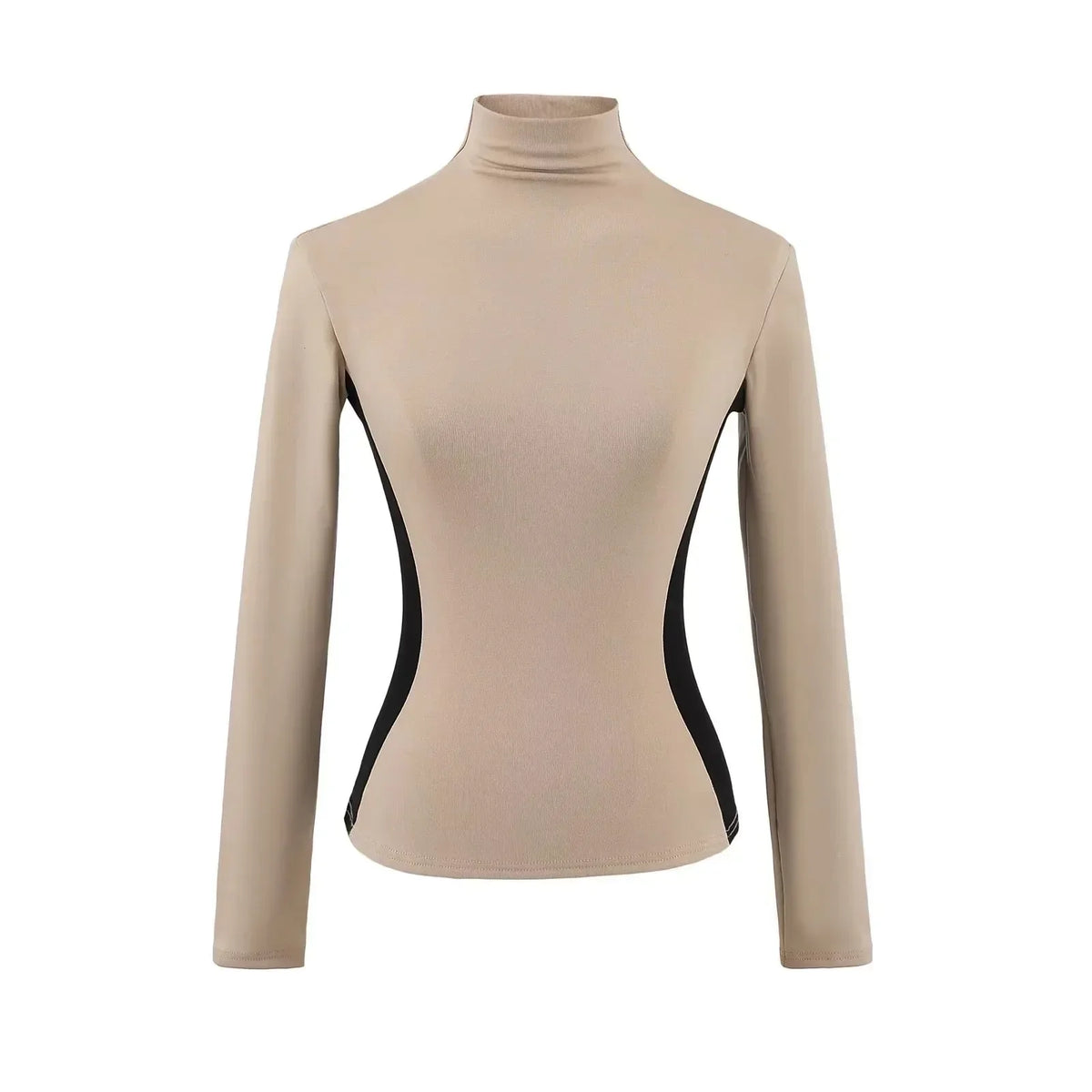 Women's High Neck Slim Fit Fleece Base Layer Top