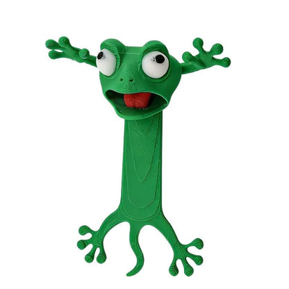 3D Printed 3D Flattened Frog Bookmarks, Office Supplies, Book Accessories,Stationery Bookmarks,Essential for Reading Enthusiasts