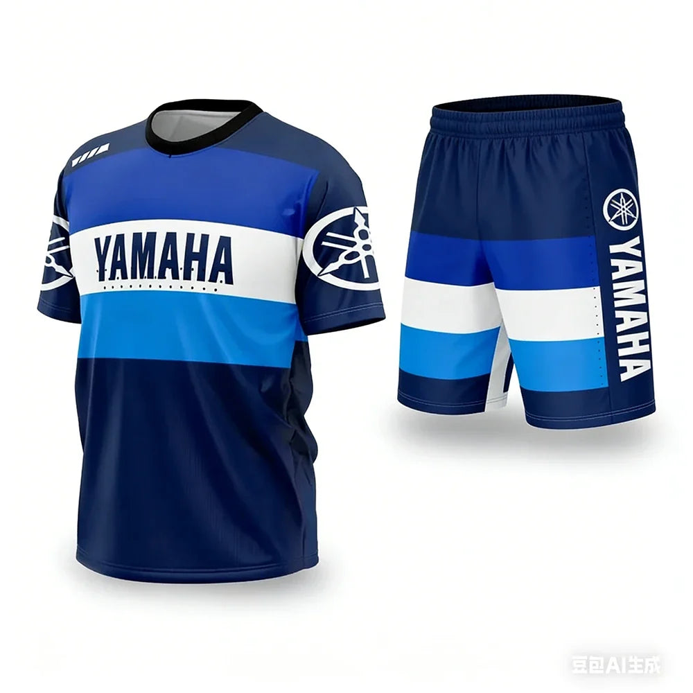 YAMAHA Summer Performance Motorcycle Riding T-Shirt Set