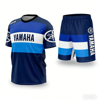 YAMAHA Summer Performance Motorcycle Riding T-Shirt Set