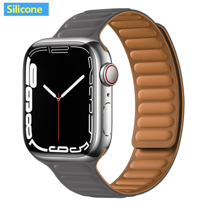 Apple Watch Magnetic Link Band, Leather or Silicone