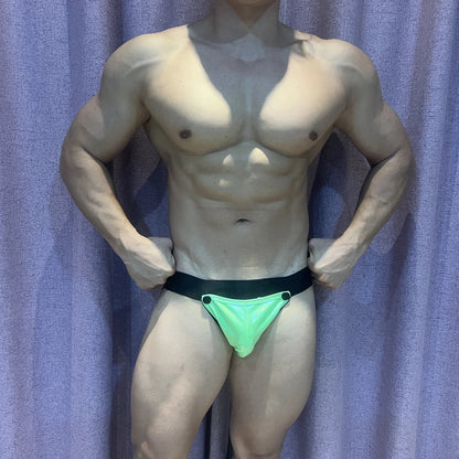 Men's Jockstraps Underwear Jock with Removable Codpiece 'Big Bulge' PU Men Sexy G String Thong Penis Pouch Strap Harness