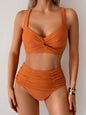 Black Elegance: Push-Up Cross Bikini Set