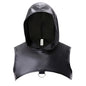 Mens Faux Leather Undershirts Sleeveless Hooded Tops Male Tank Tops Nightclub Stage Clothes Sexy Vests for Men