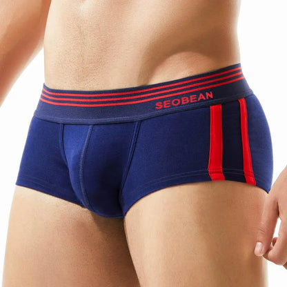 SEOBEAN Brand Men's Underwear Boxers Shorts Breathable Cotton Underpants Comfortable Sexy Panties Boxer For Man