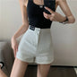 Retro Spicy Girl High Waist Skinny Denim orts Women's Summer Thin Korean Sle Cotton Stretch Tight Fit Trendy Hot Pants