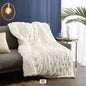 Jacquard Style Thickened Double Layer Winter Lamb Plush Blanket Pink Ghost Printed Quilt Flannel Sofa Cover Coral Velvet Blanket
