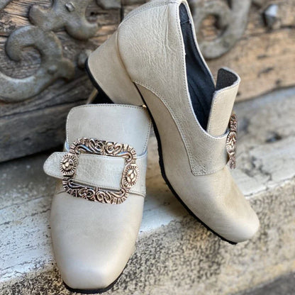 New Men's Shoes Victoria Retro Women High Heels Medieval Renaissance