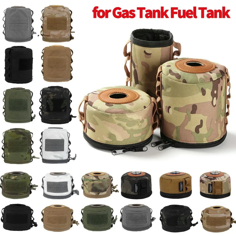Camping Gas Can Portable Ventilated Propane & Butane Protector Outdoor