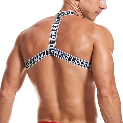 Man Harness Sissy Fetish Man Rave Costumes Lingerie Sexy Men Strap Shoulder Bondage Chest  Elastic Belt Erotic Hombre Hollow