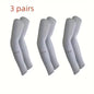 3Pairs Breathable Sun Protection Sleeves UV Protective Gear for Outdoor Adventures Sports And Driving