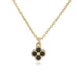 HECHENG, 18K Gold Plated Brass Cubic Zirconia Bijoux Exquisite Flower‑Shaped Women Necklace Dainty Collarbone Chain Jewelry Gift