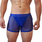 Men Underwear Boxer Thong 2 in 1 Lined with Thong Jockstrap Home Shorts Boxer Man Panties Sexy Soft Sport Short Boxer Mesh