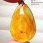 Natural Amber Pendant From Baltic Flower Yellow Amber Water Drop Women Men Jewelry Reiki Stone Women Men AAAAAAA