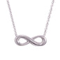 Minimalist Infinity Necklace - 18K Gold Plated Stainless Steel, Love Freedom Pendant for Women Everyday
