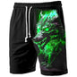 Men's Swim Trunks Retro 3D Beast Print Beach Shorts Quick Dry Outdoor Leisure Sports Shorts Swimwear Fashion Men's Shorts
