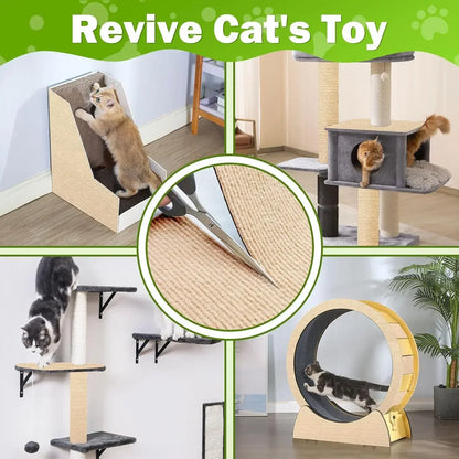 Trimmable Self-Adhesive Carpet Cats Scratch Board Wall Anti Cat Scratch Sofa Diy Cats Scratch Board Sofa Protection Paws Sharpen