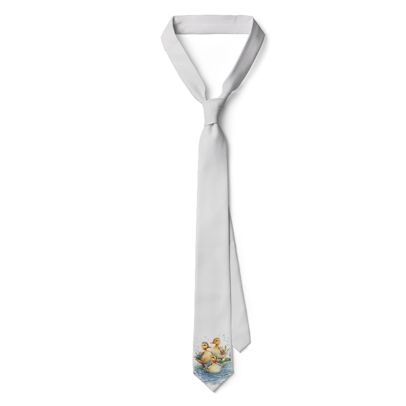 Newly Designed Cartoon Necktie 3D Printing Harajuku Fashion Kawaii Unisex Tie 8CM Slim Dating Wedding Party Tie Cosplay
