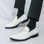 Shoes Men Casual Man Men's Summer Shine Gold Dress Patent Leather For Mens Gold Moccasins Business Pointed Bussiness Luxury