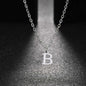 26 Letters A-Z Initial Pendant Necklaces for Women,Alphabet Pendant Rolo Chain Necklace,Simple Fashion Collar Jewelry Gift