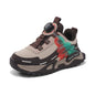 Children Casual Shoes Autumn Winter PU Leather Sneakers for Kids Fashion Patchwork Sports Shoes Boys Girls Gym Trainers 2026 New