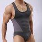 Men's underwear ice silk shapewear sports one-piece shapewear cool swimming underwear breathability men's underwear
