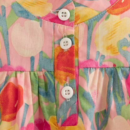Baby Girl Floral Dress Summer New Cool and Breathable Children's
