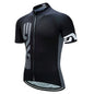 Black Cycling Jersey and Bib Shorts Set
