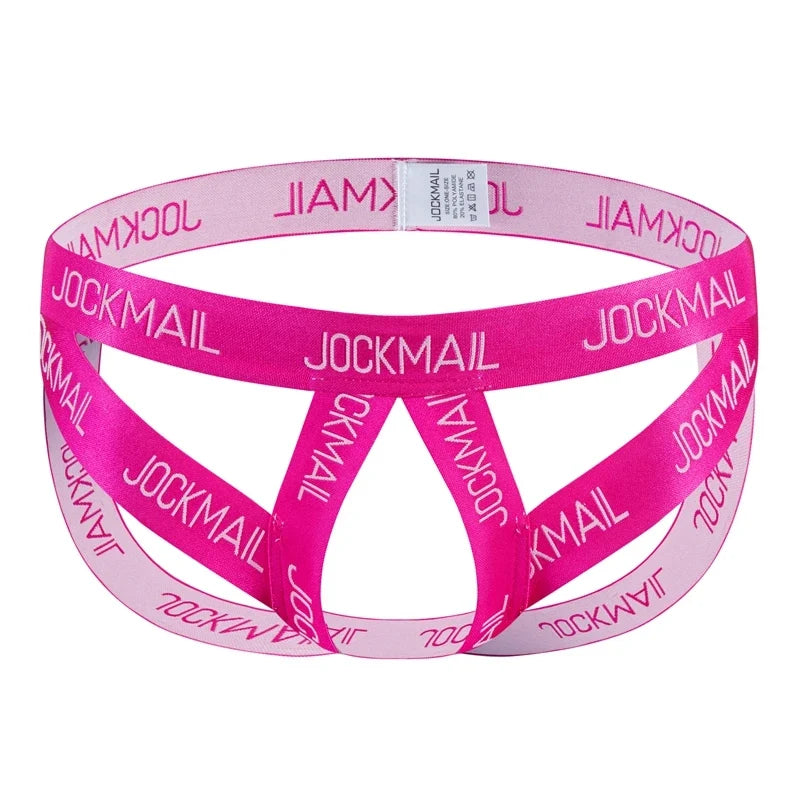 Cockstraps Open Back Underpants Men Jockstrap Panties Sexy Thongs G String Penis Pouch Underwear T-Back Open Butt Thong Lingerie