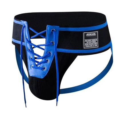 Men's Underwear Men Sexy Briefs Jockstrap Front Pouch Open Tether Binding Straps Panties Thongs Underpants Gay Slip Homme Srting