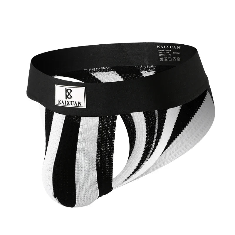 Men's Underwear Sexy Briefs Jockstrap Pouch Cuecas Panties Breathable Underpants Gay Slip Homme