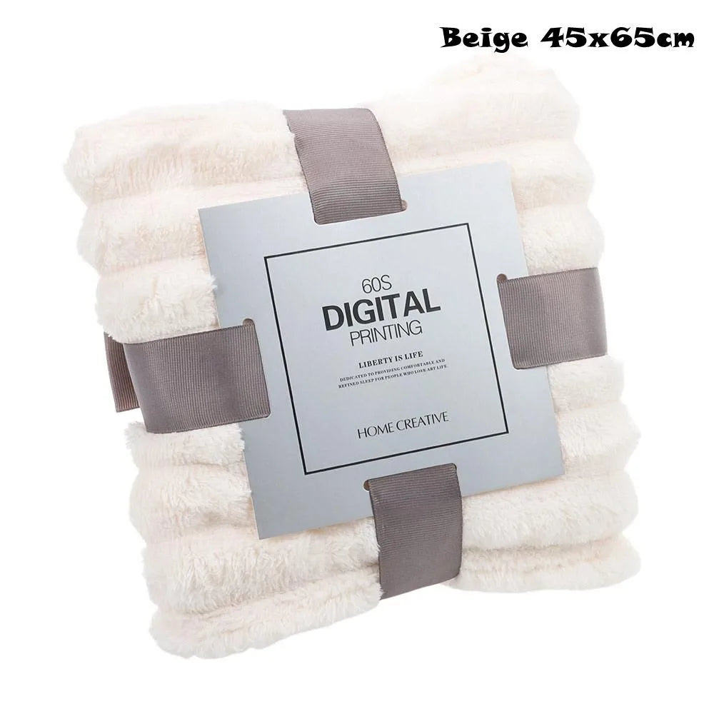 New Double Sided Warm Blanket Warm Skin-Friendly Throw Blanket Breathable Ultra Soft Bunny Blanket
