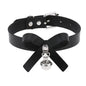 Pink Harajuku Gothic Spike Rivet Star Necklaces Collares Hip Hop Rock Black Bowknot PU Lace Leather Sexy Y2K Girl Choker Jewelry