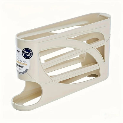 3-Tier Rolling Egg Storage Container for Refrigerator Holds 24 Eggs