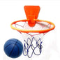 Children's indoor basketball frame without punching, wall mounted, adjustable, simple basketball rack, silent ball throwing