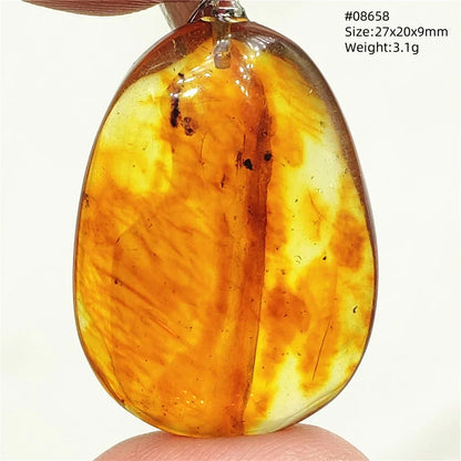 Natural Amber Pendant From Baltic Flower Yellow Amber Water Drop Women Men Jewelry Reiki Stone Women Men AAAAAAA