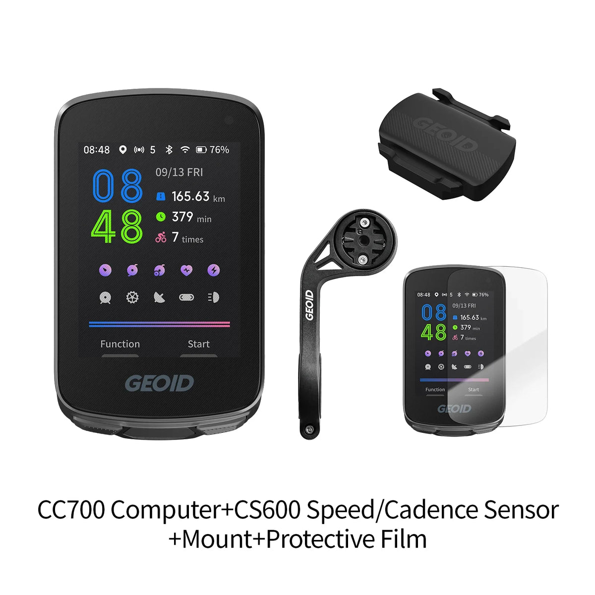 GEOID CC700 GPS Bike Computer 2.8-inch Color Screen Route Navigation Bicycle Speedometer WIFI Waterproof Cycling Odometer