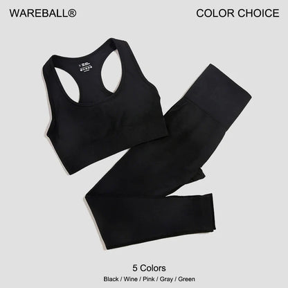 Seamless Women's Yoga Set - 2 Pcs Fitness Wear