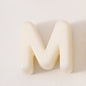 20pcs Beige Acrylic Large Hole Letter Loose Beads DIY Necklace
