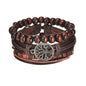 MeMolissa New Fashion Braided Wrap Leather Bracelets for Men High Quality Vintage Charm Wood Beads Ethnic Tribal Wristbands