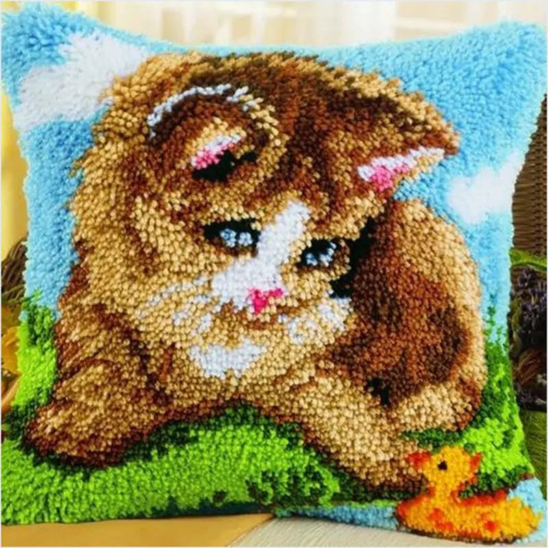 Unicorn Latch Hook Kits Pillow Cover