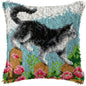 Cats Latch Hook Kits Pillow Cover