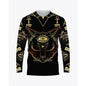 Ancient Egyptian Horus Print Summer Men's O-Neck T-shirt Casual Long Sleeve Oversized Pullover Fashion Tops Trend Men Clothing