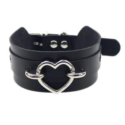 Pink Harajuku Gothic Spike Rivet Star Necklaces Collares Hip Hop Rock Black Bowknot PU Lace Leather Sexy Y2K Girl Choker Jewelry