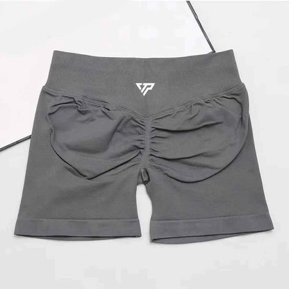 Seamless Silicone Printed Yoga Shorts