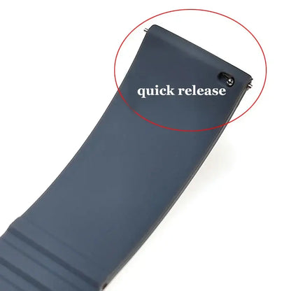 TicWatch Pro 5, Pro 3 & E3 Trim-to-Fit Silicone Band, Folding Clasp