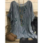Women Plus Size 1XL-8XL Casual Loose Top Shirts Leaves Print Blouse T-shirt Ladies Fashion Vintage Blouse Half Sleeves T-shirt