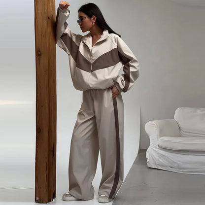 Women’s Colorblock Zip Jacket & Pants Set