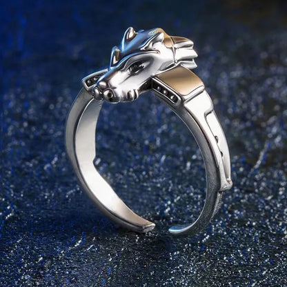 2pcs/set Anime Digital Monster Ring Garurumon Cosplay Adjustable