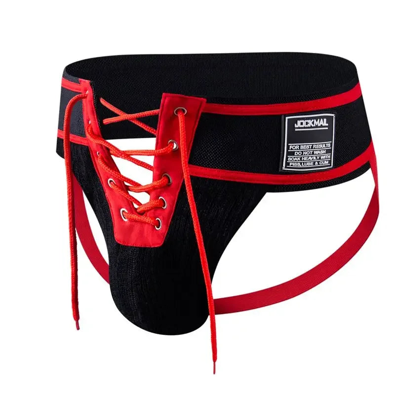 Men's Underwear Men Sexy Briefs Jockstrap Front Pouch Open Tether Binding Straps Panties Thongs Underpants Gay Slip Homme Srting
